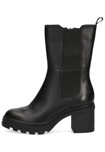 Caprice Stiefelette Leder/Textil Schwarz - surf4shoes