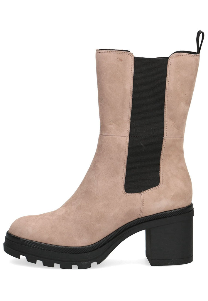 Caprice Stiefelette Leder/Textil Taupe - surf4shoes