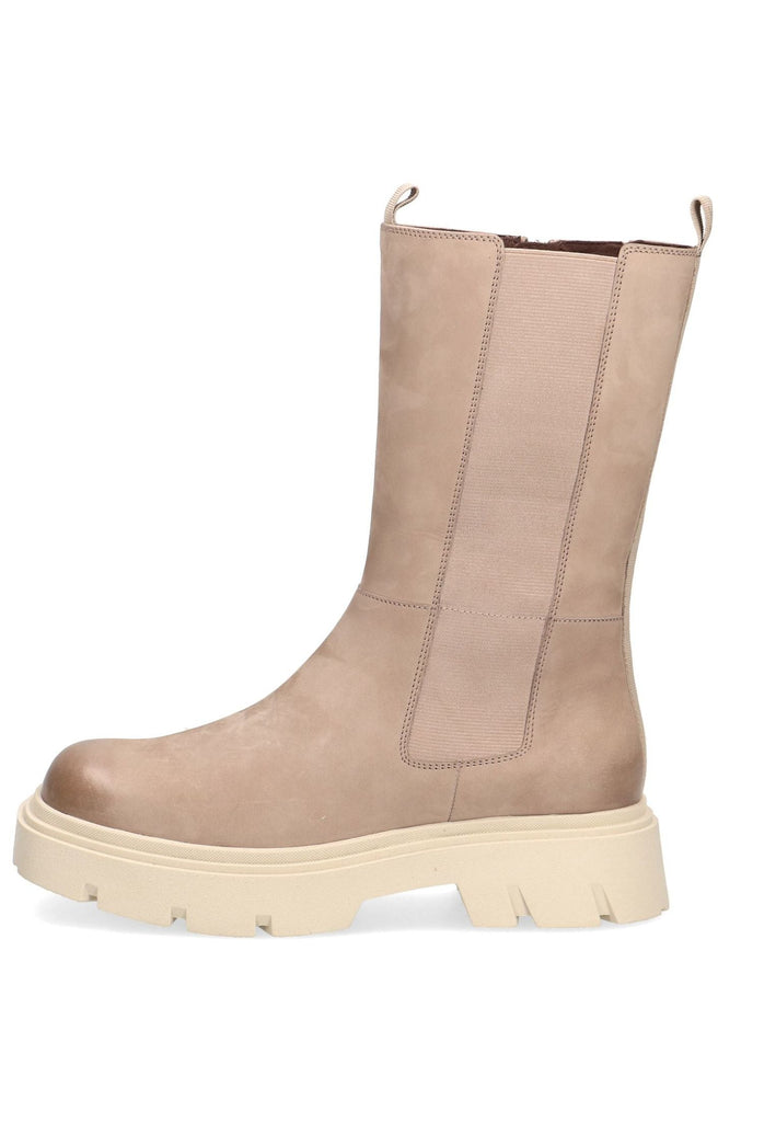 Caprice Stiefel Leder/Textil Taupe - surf4shoes
