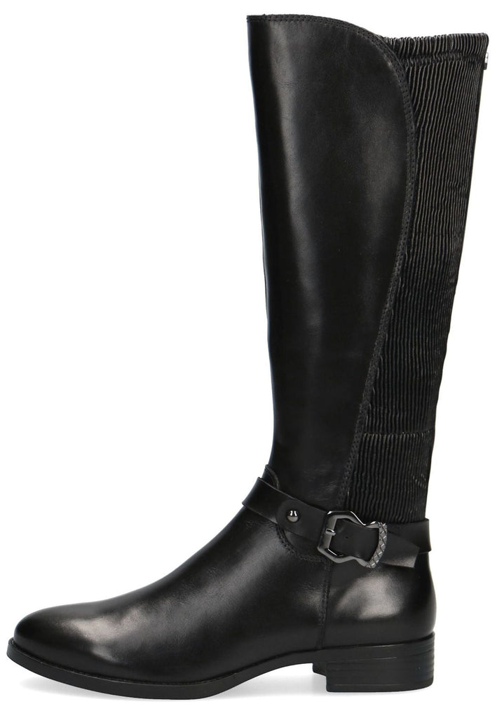 Caprice Stiefel Leder/Synthetik Schwarz - surf4shoes