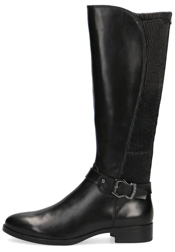 Caprice Stiefel Leder/Synthetik Schwarz - surf4shoes