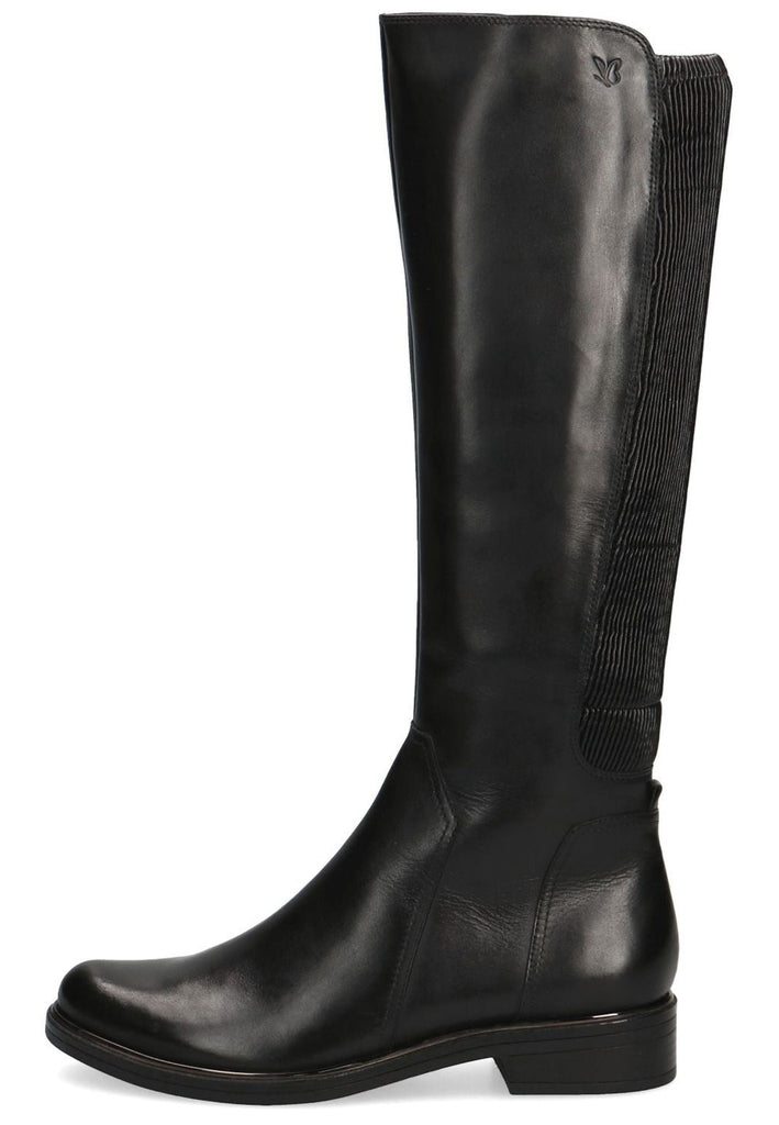 Caprice Stiefel Leder/Synthetik Schwarz Kombi - surf4shoes