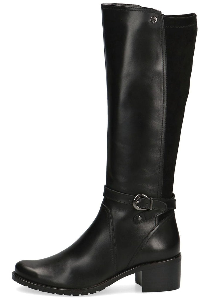 Caprice Stiefel Textil Schwarz Kombi - surf4shoes