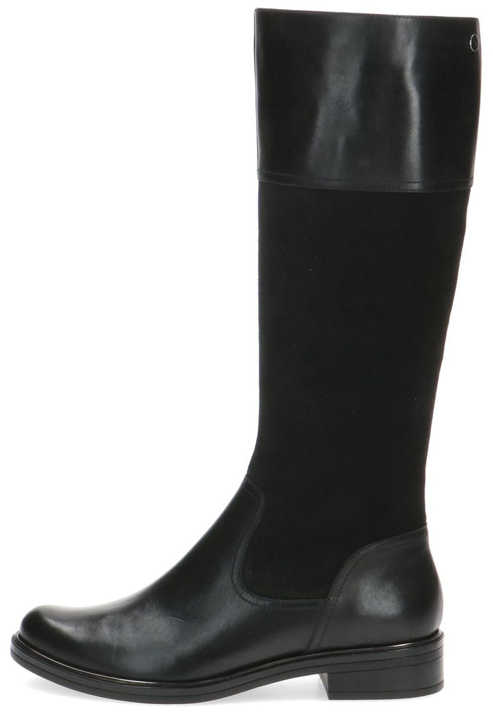 Caprice Stiefel Leder Schwarz Kombi - surf4shoes