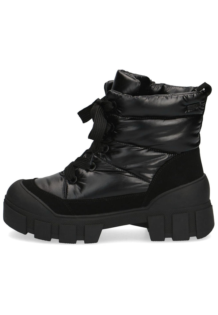 Caprice Stiefelette Lederimitat Schwarz Warmfutter - surf4shoes