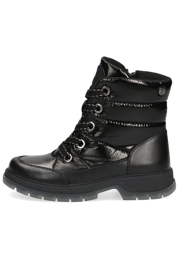 Caprice Stiefelette Lederimitat Schwarz - surf4shoes