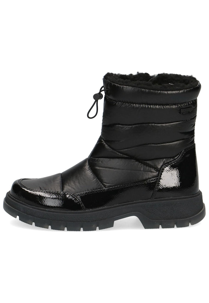 Caprice Stiefelette Lederimitat Schwarz Warmfutter - surf4shoes