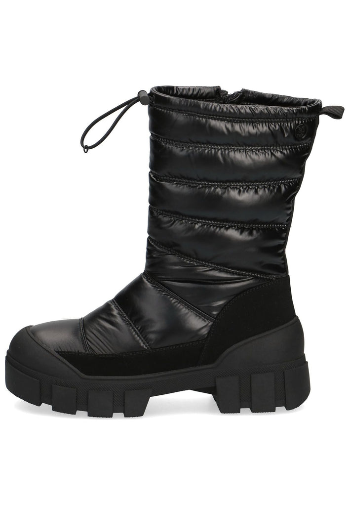Caprice Stiefel Lederimitat Schwarz Kombi Warmfutter - surf4shoes