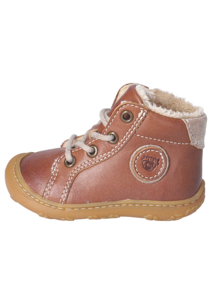 Pepino Halbschuhe Leder Cognac Warmfutter - surf4shoes