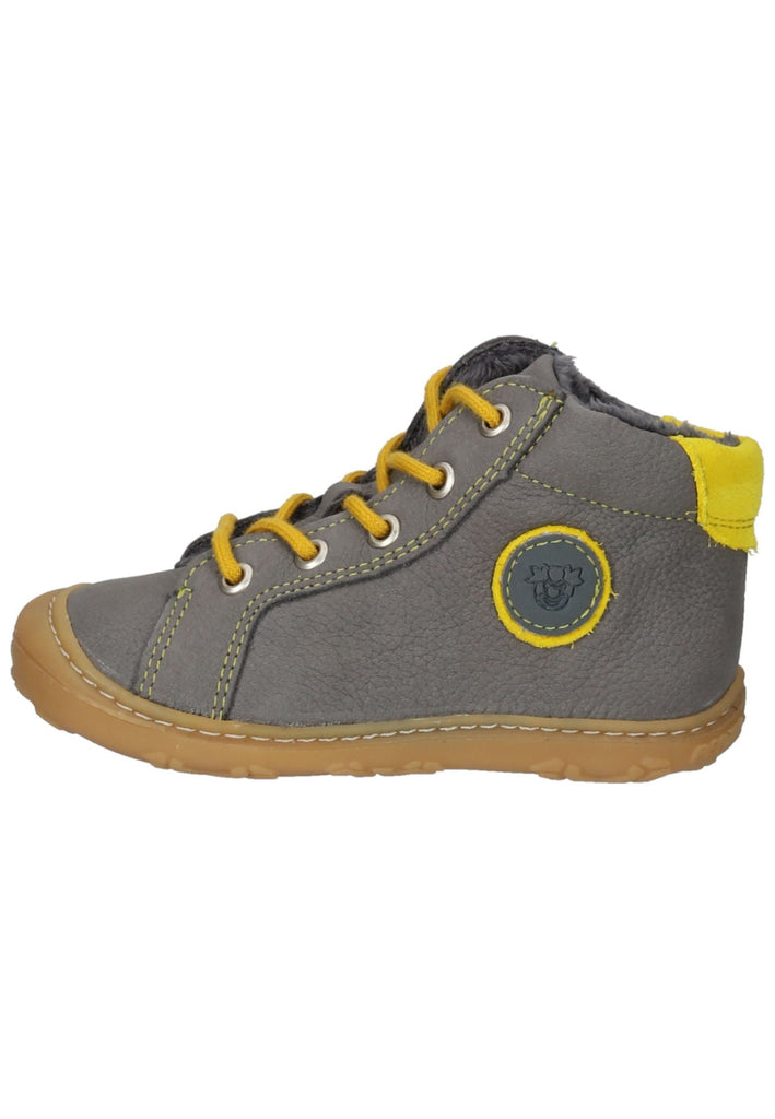Pepino Halbschuhe Leder/Synthetik Grau/Gelb Warmfutter - surf4shoes