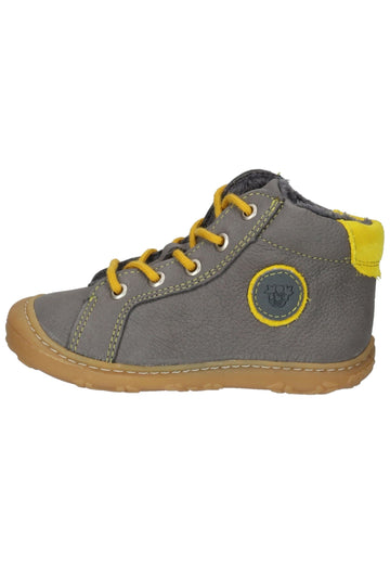 Pepino Halbschuhe Leder/Synthetik Grau/Gelb Warmfutter - surf4shoes