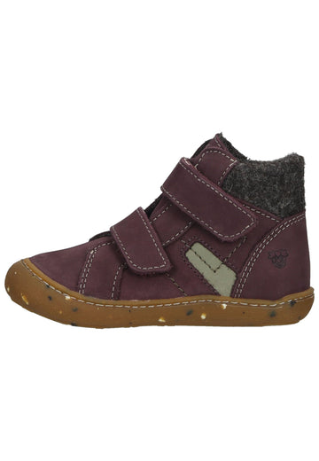 Pepino Halbschuhe Leder/Textil Pflaume Warmfutter - surf4shoes