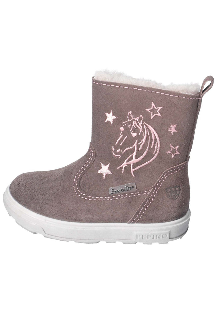 Pepino Stiefel Veloursleder Grau/Braun Warmfutter - surf4shoes