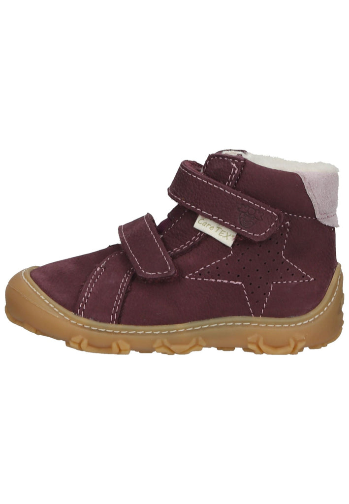 Pepino Halbschuhe Leder/Textil Pflaume Warmfutter - surf4shoes