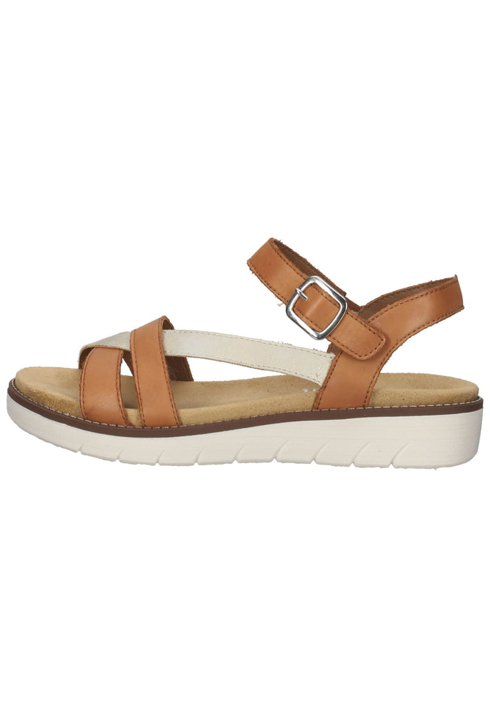Remonte Sandalen Glattleder Braun/Beige - surf4shoes