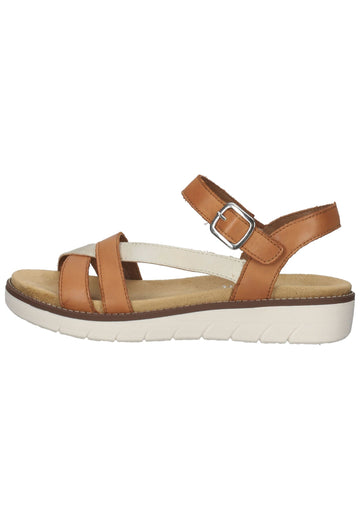 Remonte Sandalen Glattleder Braun/Beige - surf4shoes