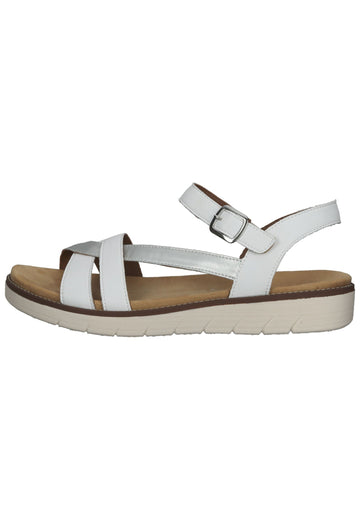 Remonte Sandalen Glattleder Weiß/Silber - surf4shoes