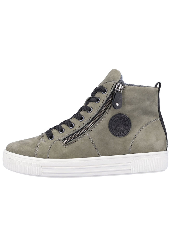 Remonte Sneaker Leder Grün/Schwarz - surf4shoes