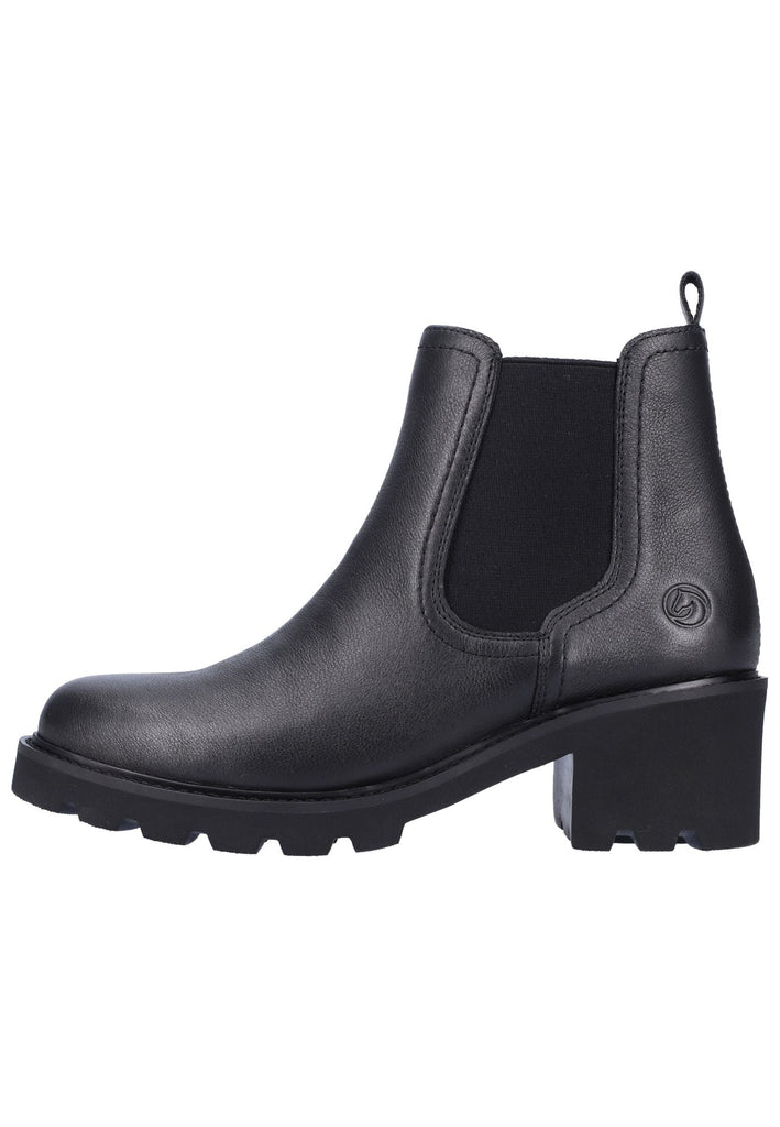 Remonte Stiefelette Glattleder Schwarz - surf4shoes
