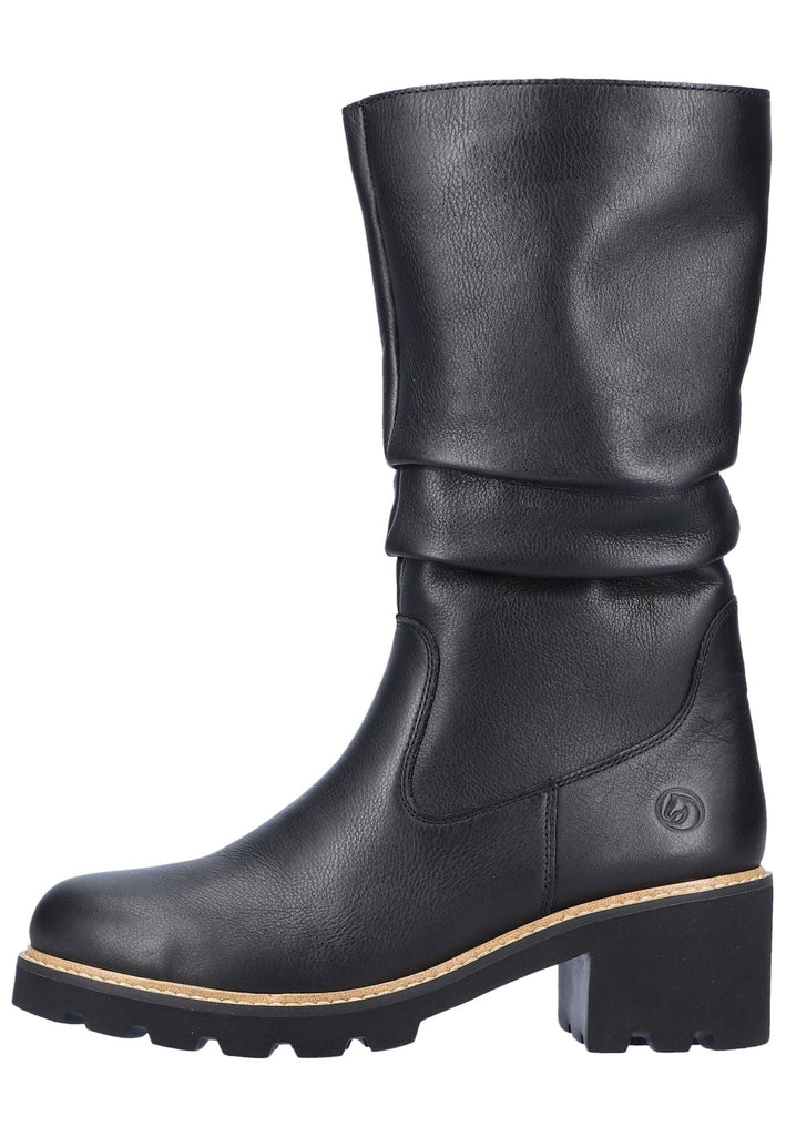 Remonte Stiefelette Glattleder Schwarz Warmfutter - surf4shoes