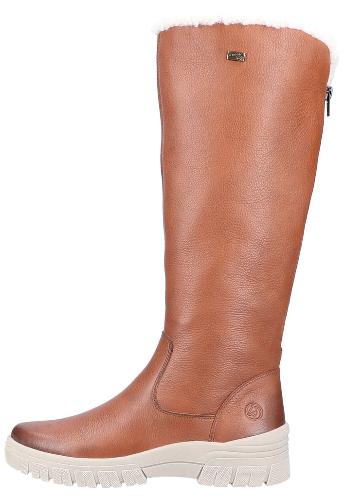 Remonte Stiefel Glattleder Chestnut Warmfutter - surf4shoes