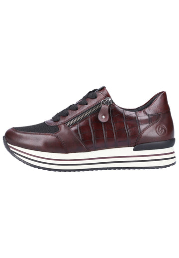 Remonte Sneaker Lederimitat Violett/Schwarz - surf4shoes