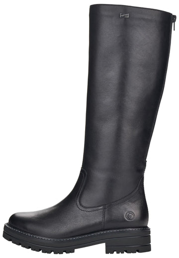 Remonte Stiefel Glattleder Schwarz Warmfutter - surf4shoes