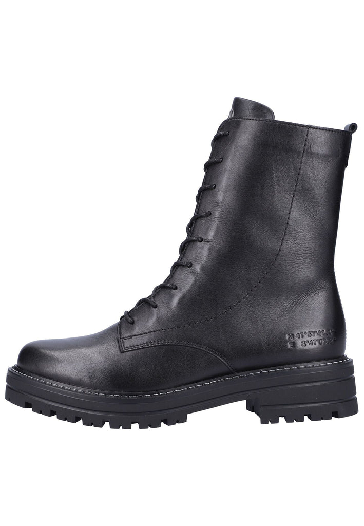 Remonte Stiefelette Glattleder Schwarz - surf4shoes