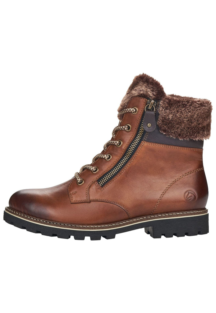 Remonte Stiefelette Glattleder Muskat Warmfutter - surf4shoes