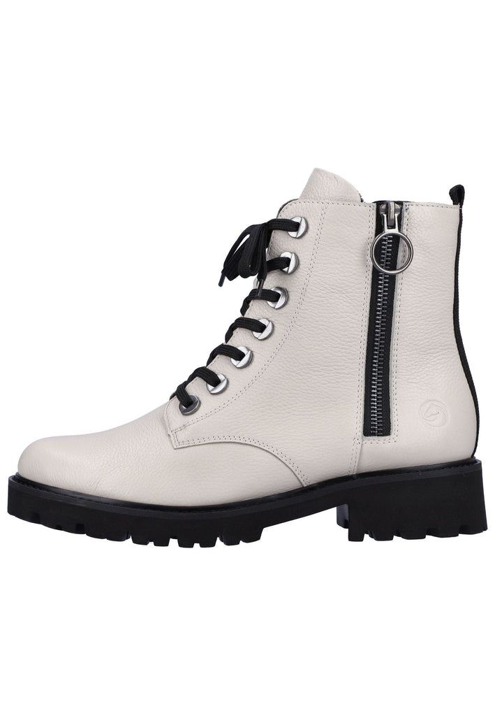 Remonte Stiefelette Glattleder Weiß - surf4shoes