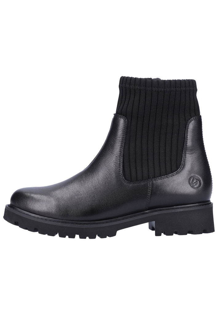 Remonte Stiefelette Leder/Textil Schwarz - surf4shoes