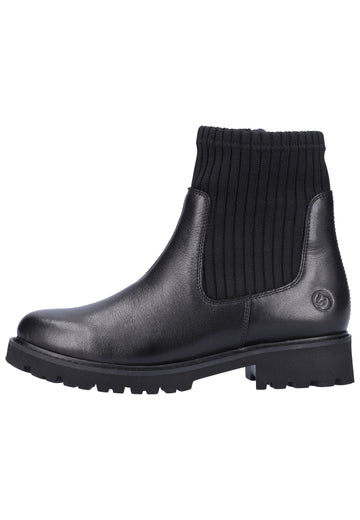 Remonte Stiefelette Leder/Textil Schwarz - surf4shoes