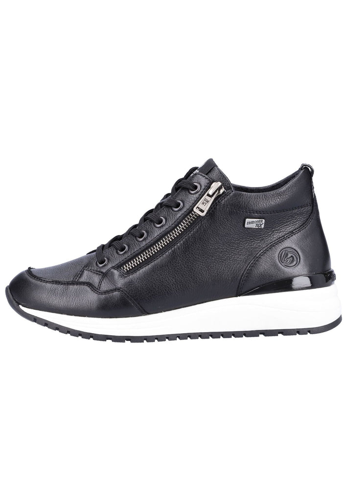 Remonte Sneaker Glattleder Schwarz - surf4shoes