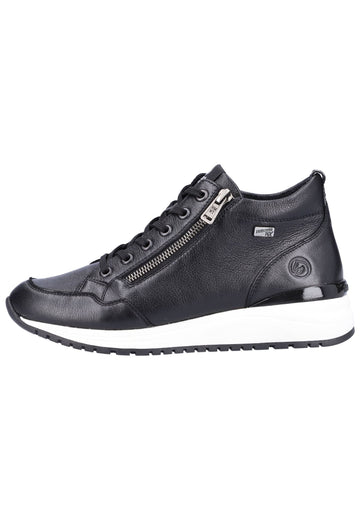 Remonte Sneaker Glattleder Schwarz - surf4shoes