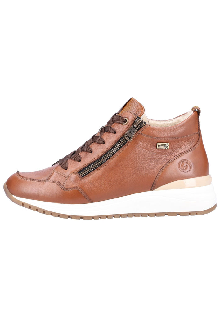 Remonte Sneaker Glattleder Braun - surf4shoes