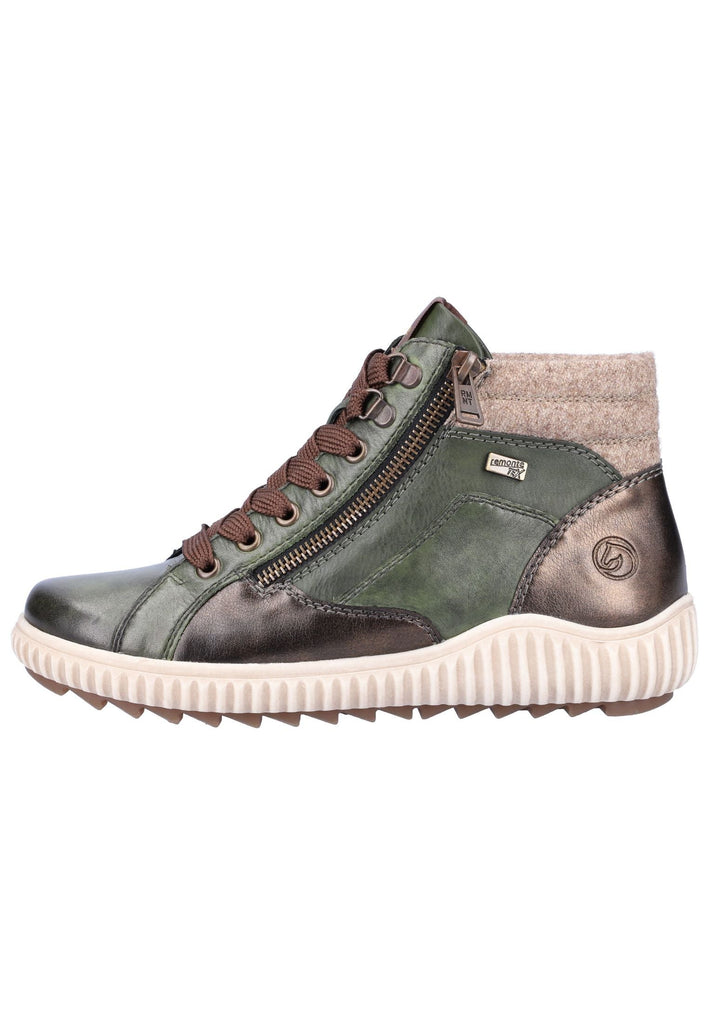 Remonte Sneaker Glattleder Grün - surf4shoes