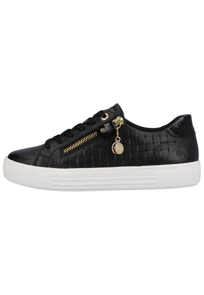 Remonte Sneaker Glattleder Schwarz - surf4shoes