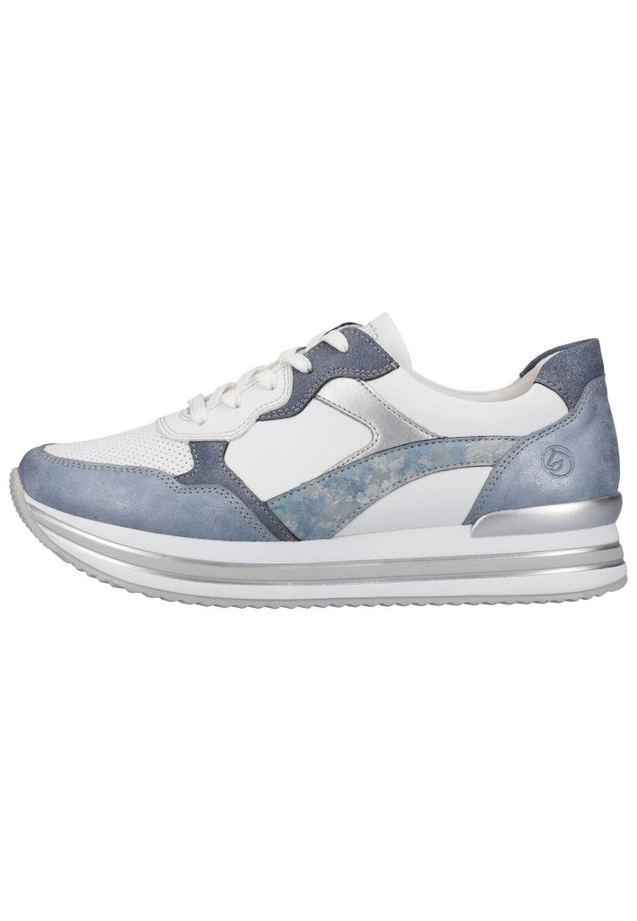 Remonte Sneaker Lederimitat Weiß/Blau - surf4shoes