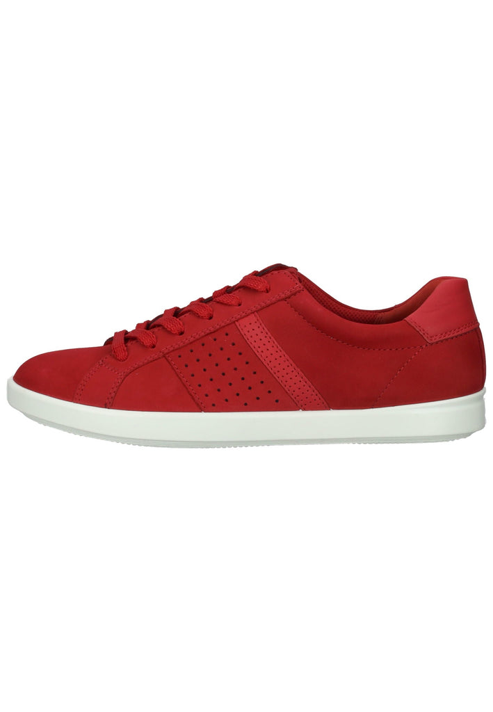 ecco Sneaker Nubukleder Rot - surf4shoes
