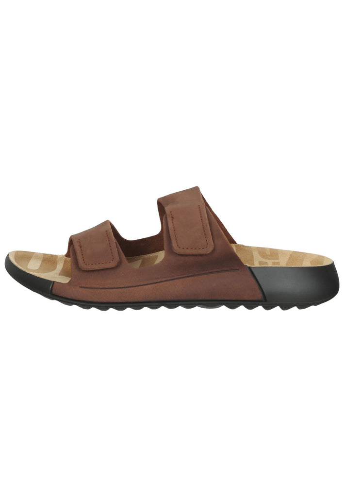 ecco Pantoletten Nubukleder Braun - surf4shoes