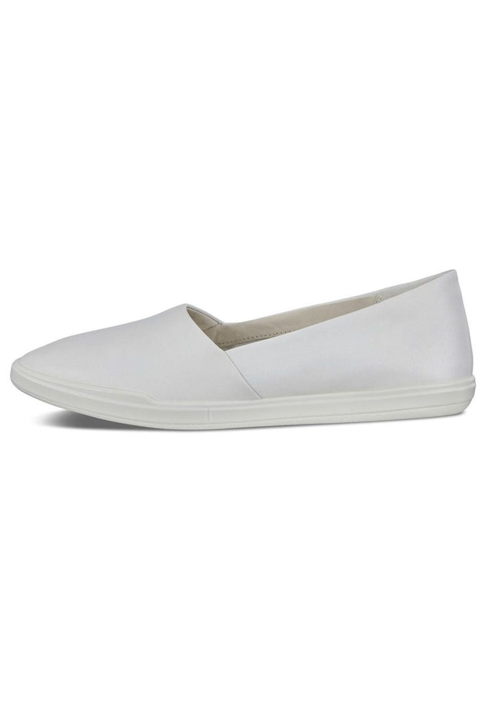 ecco Slipper Leder Weiß - surf4shoes