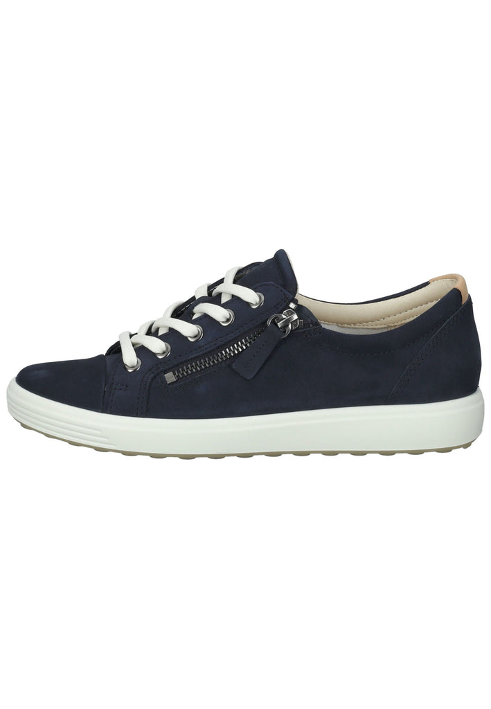 ecco Sneaker Nubukleder Dunkelblau - surf4shoes
