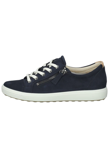 ecco Sneaker Nubukleder Dunkelblau - surf4shoes
