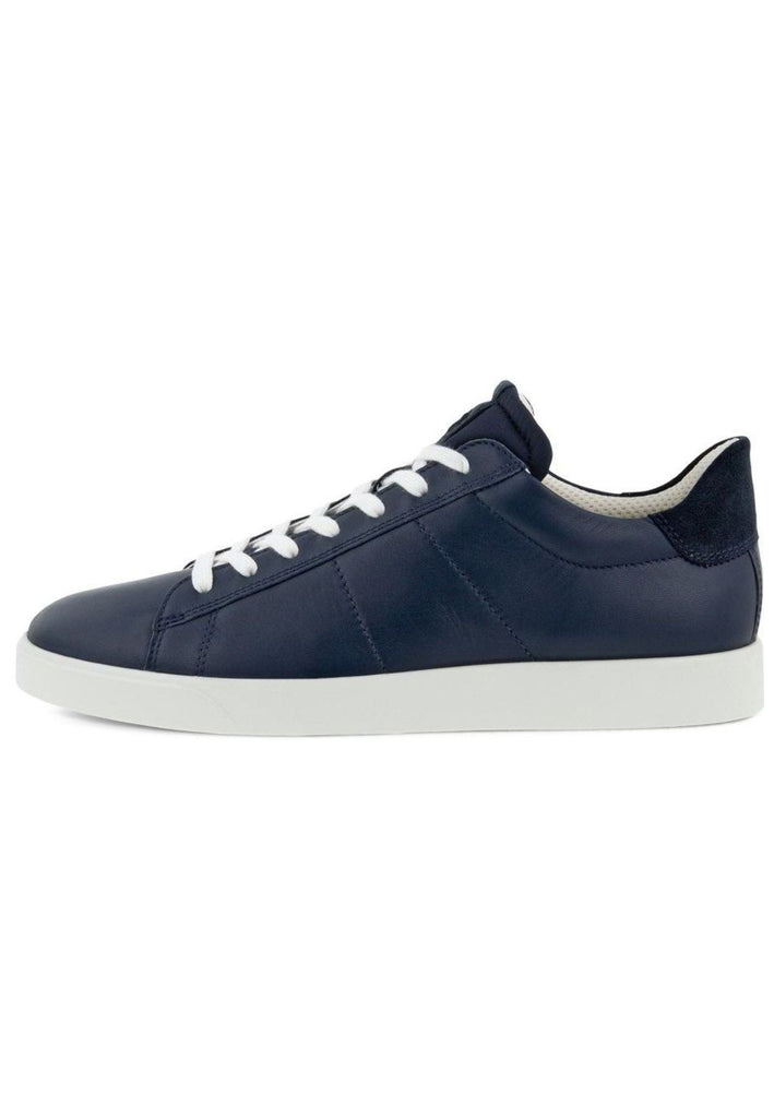 ecco Sneaker Leder Navy - surf4shoes