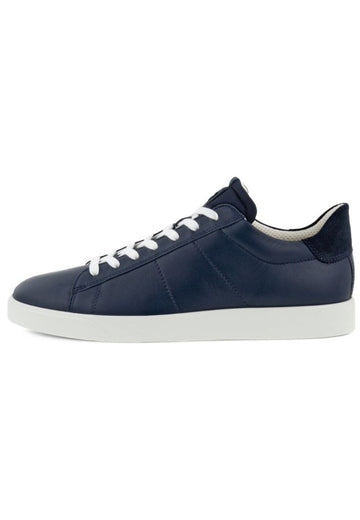 ecco Sneaker Leder Navy - surf4shoes