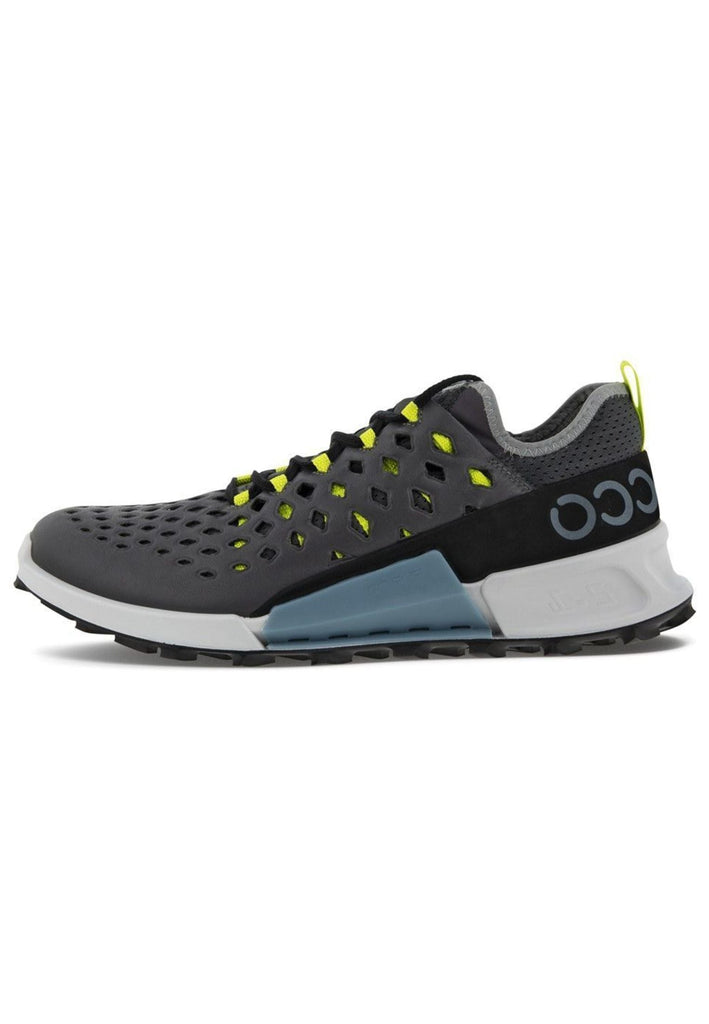 ecco Sneaker Leder Schwarz/Grün - surf4shoes