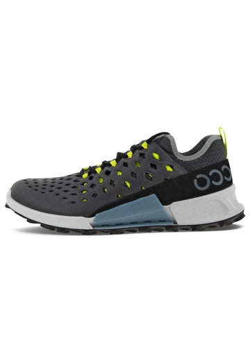 ecco Sneaker Leder Schwarz/Grün - surf4shoes