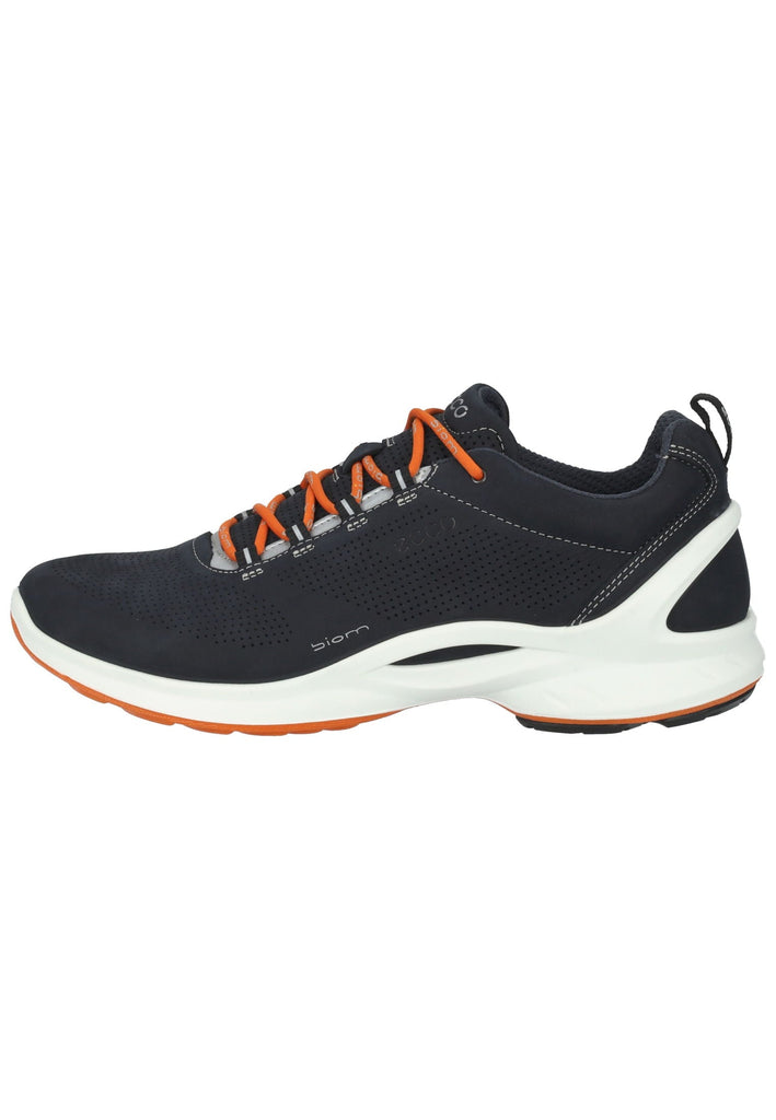 ecco Sneaker Leder Schwarz/Orange - surf4shoes
