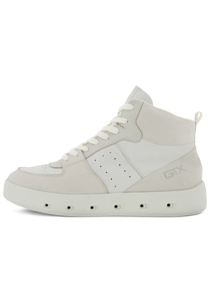 ecco Sneaker Glattleder Weiß Kombi - surf4shoes