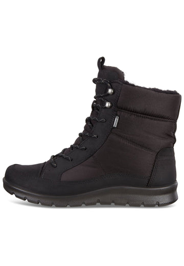 ecco Stiefelette Nubukleder Schwarz/Schwarz Warmfutter - surf4shoes